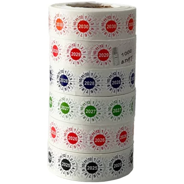 Yangın Tüpü Tarih Etiketi 2025-2026-2027-2028-2029-2030 1000 Adet