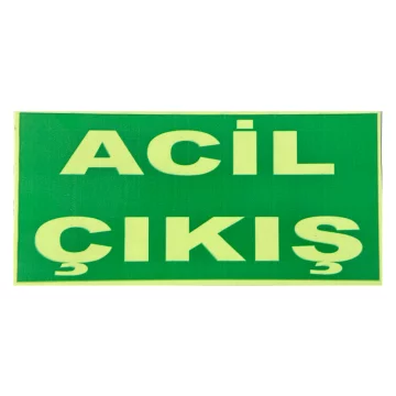 Acil Çıkış Levhası Dekota Fotolümenli 12x25cm