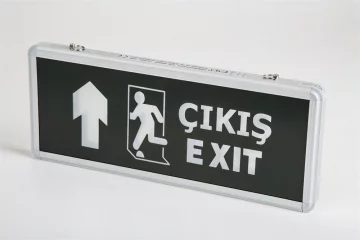 Cata CT-9174 Exıt Çıkış Armatürü Ledli 3 Saat Akülü Yukarı Ok