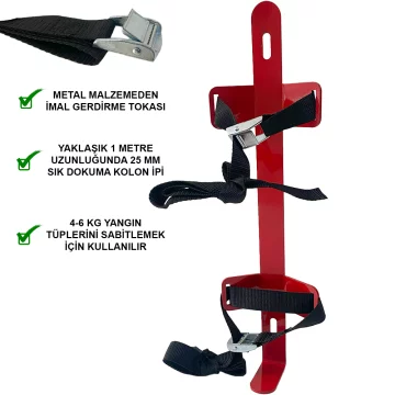6 Kg Yangın Tüpü Askı Demiri-Ağır İş Makinaları Ve Titreşim Alanları İçin İdeal-Lüks Askı Demiri