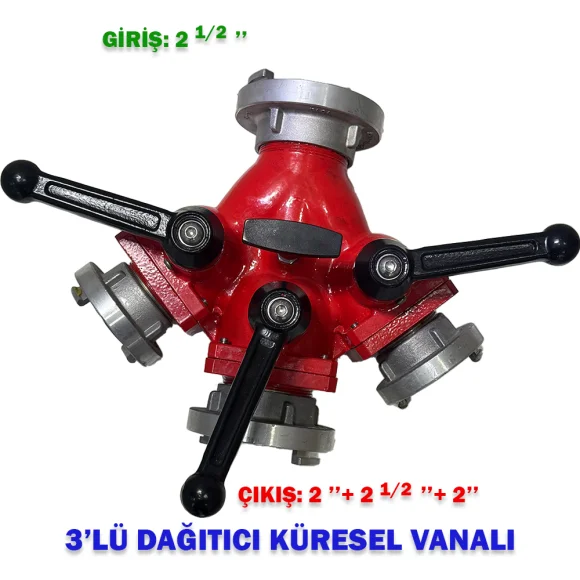 3 LÜ Dağıtıcı Küresel Vanalı GİRİŞ:2,5