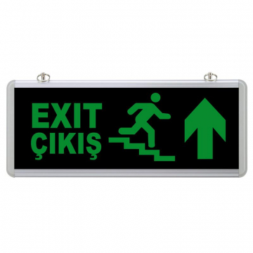 Çıkış/Exit Acil Yönlendirme Armatürü Yukarı Ok Merdivenli SG157